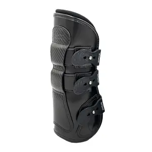 Estrella' Carbon Leather Tendon Boots