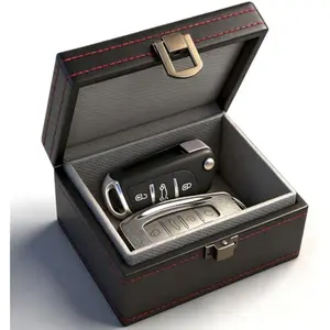 Faraday Box for Car Keys – RFID Signal Blocking Key Fob Protector, Anti-Theft Shielding Box for Keyless Entry Security