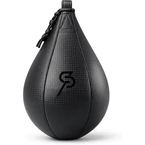 CHIC & PLAIN Speed Bag,Speed Bag for Boxing,PU Leather Reflex  Pear Shaped Punching Bag,Fast Reaction Skills Development  for  Teens Adults Boxing Coaches