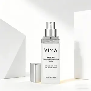 Vima 1 fl oz Color Changing Foundation | Clean Vegan Formula, Fragrance & Paraben Free | Lightweight Protective Daily Face Makeup Base
