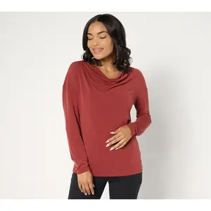 BEAUTIFUL by Lawrence Zarian Long Sleeve Cowl Neck Knit Top