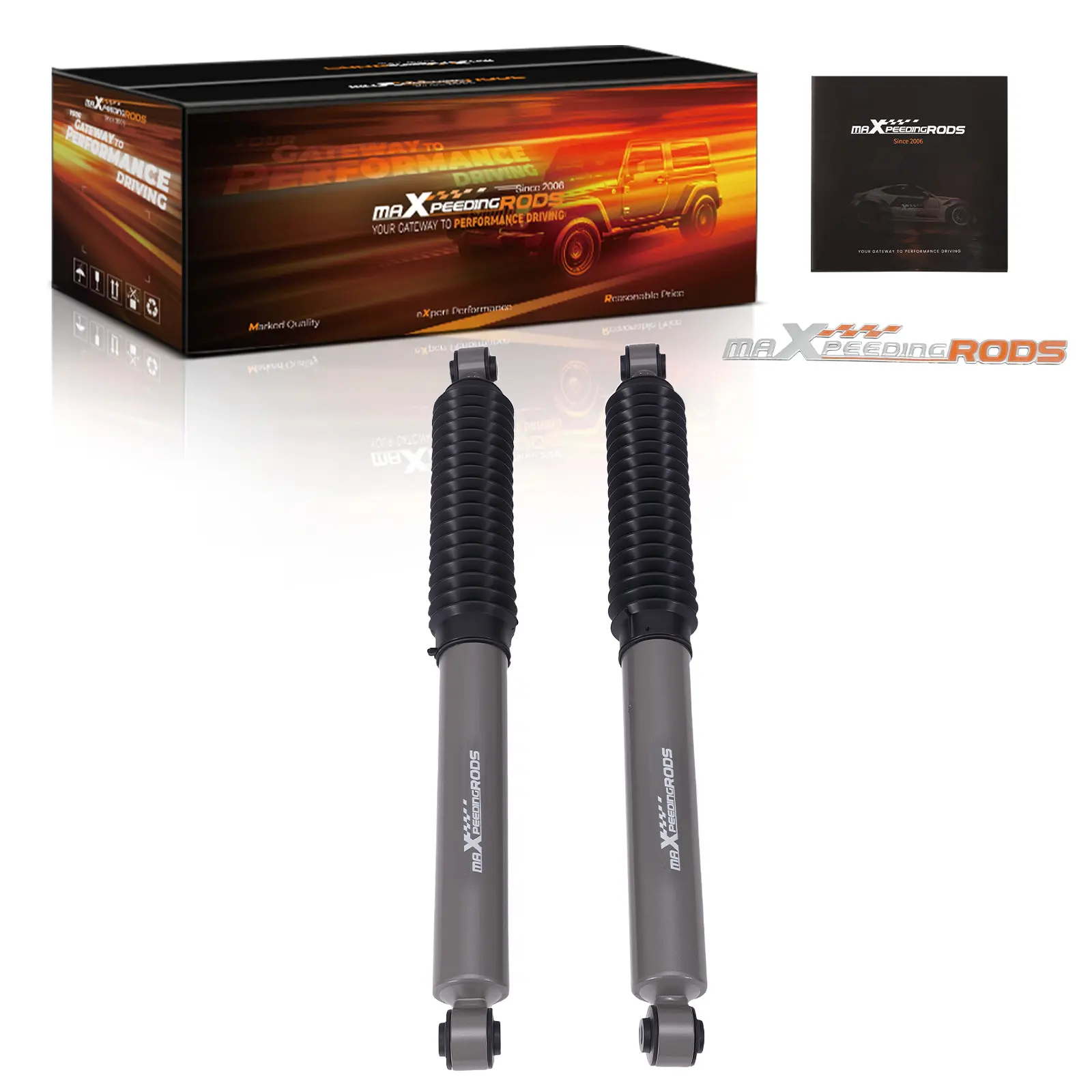 4 inch lowering Shock Rear Compatible for Chevy Right Left compatible for GMC Driver or Passenger Side
