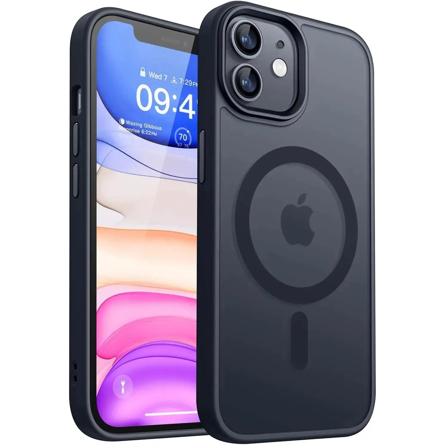 Entronix Sturdy Case for iPhone 11, [Magnetic-Compatible] Matte Bumper Cover, Cellphone Smartphone Protective Wireless