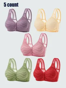 Women's Front Closure Sports Bra, Soft Breathable Comfortable Everyday Wear, Anti-Sagging Push-Up Bras for All Seasons, Sporty Breathable Bras