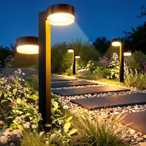 SummerVibes Solar Pathway Lights Outdoor Waterproof, 6 Pack Dual-Head Solar Lights Outdoor, 2X Brighter 24 LED Outdoor Solar Garden Light for Yard Path Walkway Driveway Solar Powered Landscape Lighting