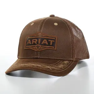 Ariat Men's Vintage Logo Mesh Back Snapback Patch Cap Hats - A300062902
