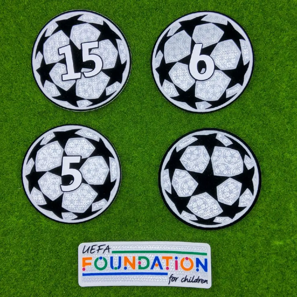 Uefa Foundation Champions League Iron-On Sleeve Patch Set