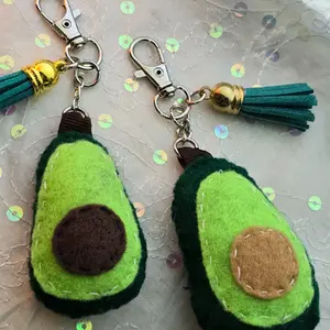 Small Avocado Felt plush Clip