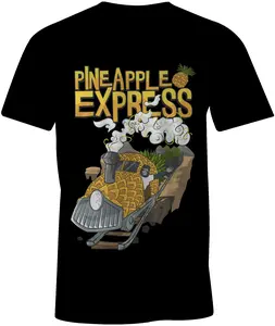 Pineapple Express T-Shirt 100% Combed Ring-Spun Cotton Soft Lightweight Pre-Shrunk Side-Seamed Construction