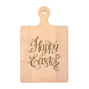 Maple Wood Cutting & Cheeseboard | Happy Easter | 16 x 10"