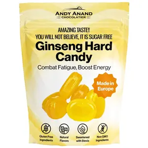 Andy Anand Sugar-Free Ginseng Hard Candy, 7 oz – Stevia Sweetened, Keto & Diabetic-Friendly, Energy & Focus Boosting, Gourmet Gift Box