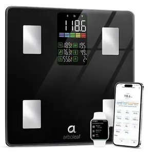 Arboleaf Body Composition Scale with Bluetooth Connectivity & App Integration for Accurate Weight & Fat Analysis