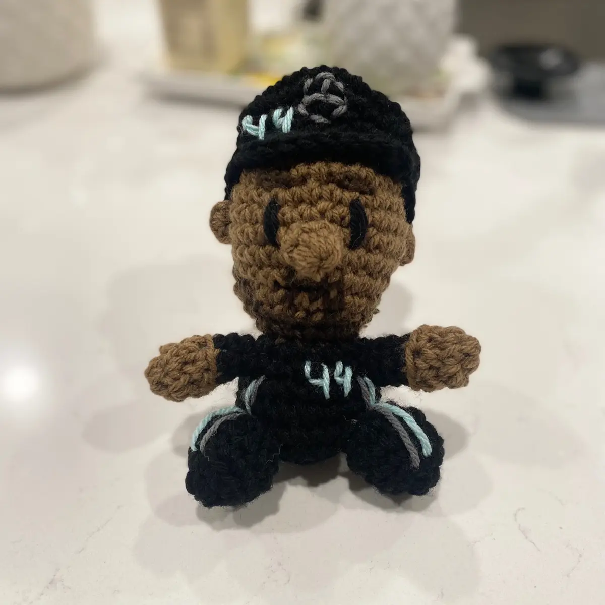 Mini Lewis Hamilton crocheted amigurumi doll, racing, gift for f1 fans, gift for her, gift for him, Motorsport, f1 dolls, handmade items
