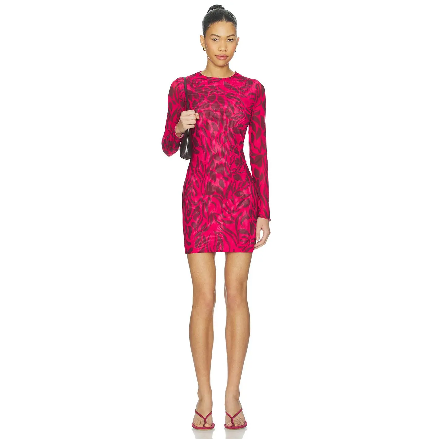 eywasouls malibu Scarlet Mini Dress in Sunset Bloom
