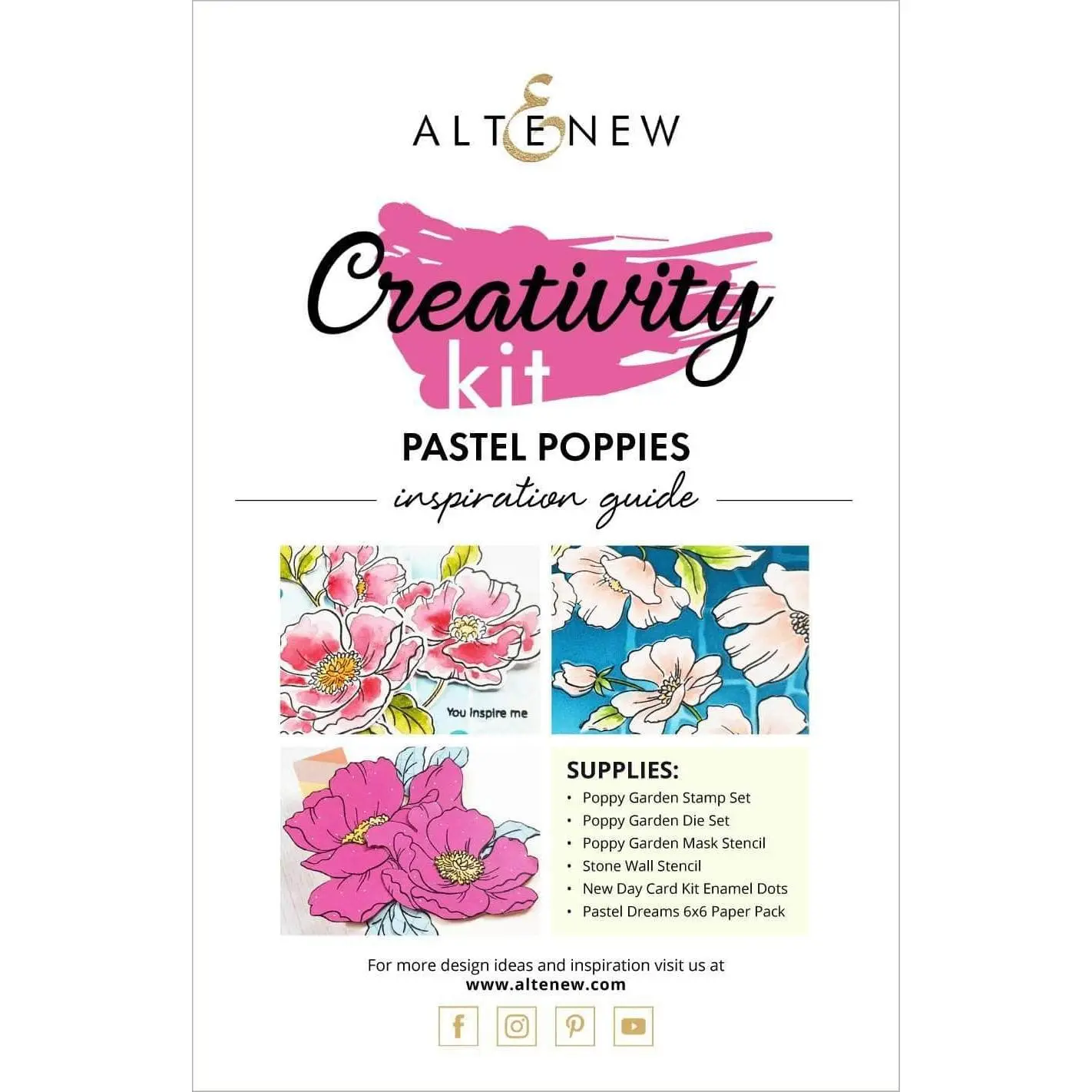 Pastel Poppies Creativity Kit Inspiration Guide