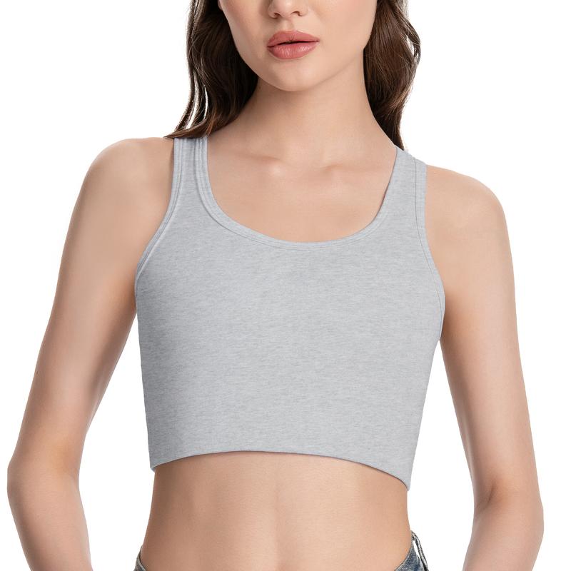 CuteStreet Transgender Tomboy FTM Chest Pull On Closure Breathable and Strong Compression Tank Top Trans Bra