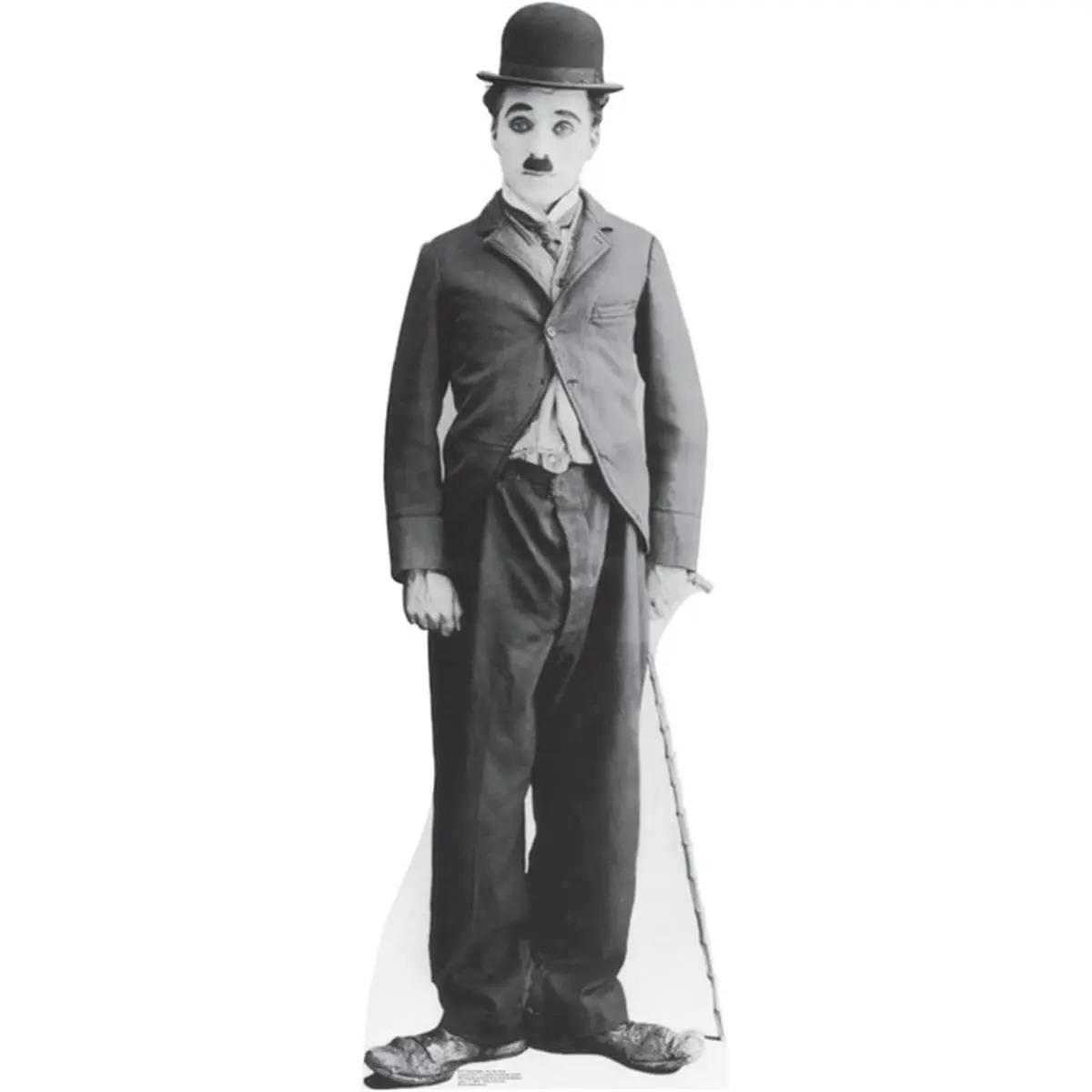 Charlie Chaplin Little Tramp Life-Size 5.5ft Tall (5-1/2' t) Cardboard Standing Cutout, Home Decor Wall Display, Party Easel Accent