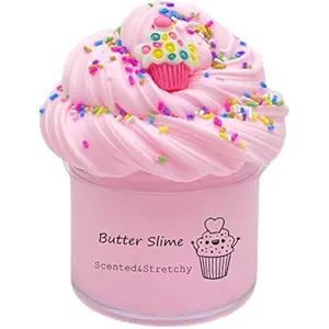 Butter Cake Slime, Scented and Stretchy Sludge Toy, Party Favors, Prize, School Education, Birthday Gifts for Kids Girls Boys Happy Mothers Day(200ml)
