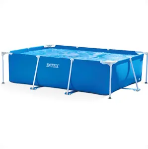 Intex 9.8-ft x 6.5-ft x 28.8-in Metal frame Rectangle Above-Ground Pool