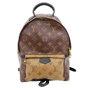 Pre-owned Louis Vuitton Canvas Backpacks Palm Springs PM Monogram Reverse Backpack Brown