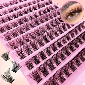 Mixed Length Individual False Eyelashes (120pcs/set), Natural Curling Eye Makeup Strip Lashes, Segmented Eyelash for Lashes Extensions, Eyelash Clusters, False Eyelashes for Women and Girls Eye Makeup Enhancement, Cosmetic