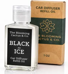 Car Diffuser Oil Refill  oz – Essential Oil Car Air Freshener Refill for Hanging Car Diffuser, Long Lasting Fragrance Oil, Phthalate Free, Multiple Scents.| Black Ice (Type)