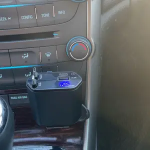 4-in-1 Retractable Car Charger, 100W USB-C Fast Adapter with Lightning Cable & Dual Ports for iPhone, iPad, AirPods, Samsung, Google Pixel