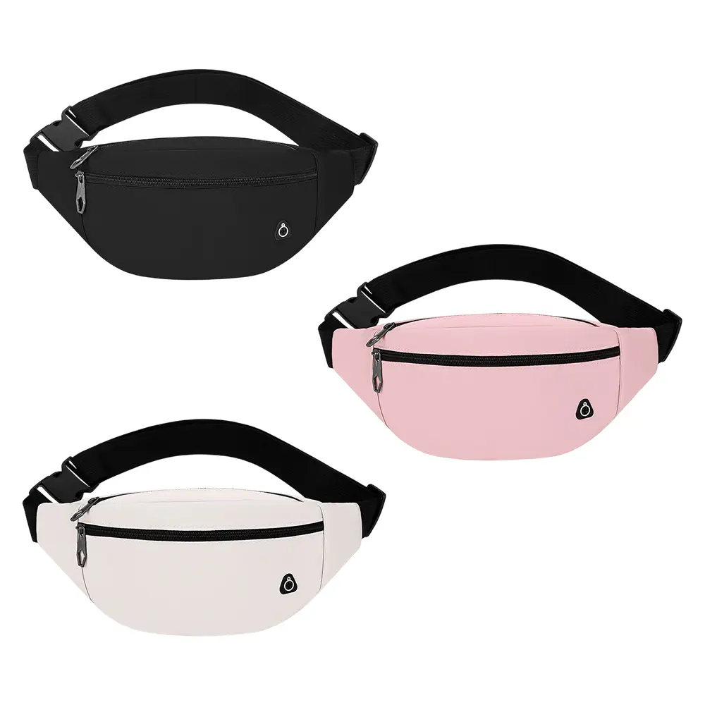 3Pcs Fanny Pack For Women And Man Crossbody Bag Waist Bag with Zipper Adjustable Strap Waterproof For Running Hiking Travel - Home Improvement.