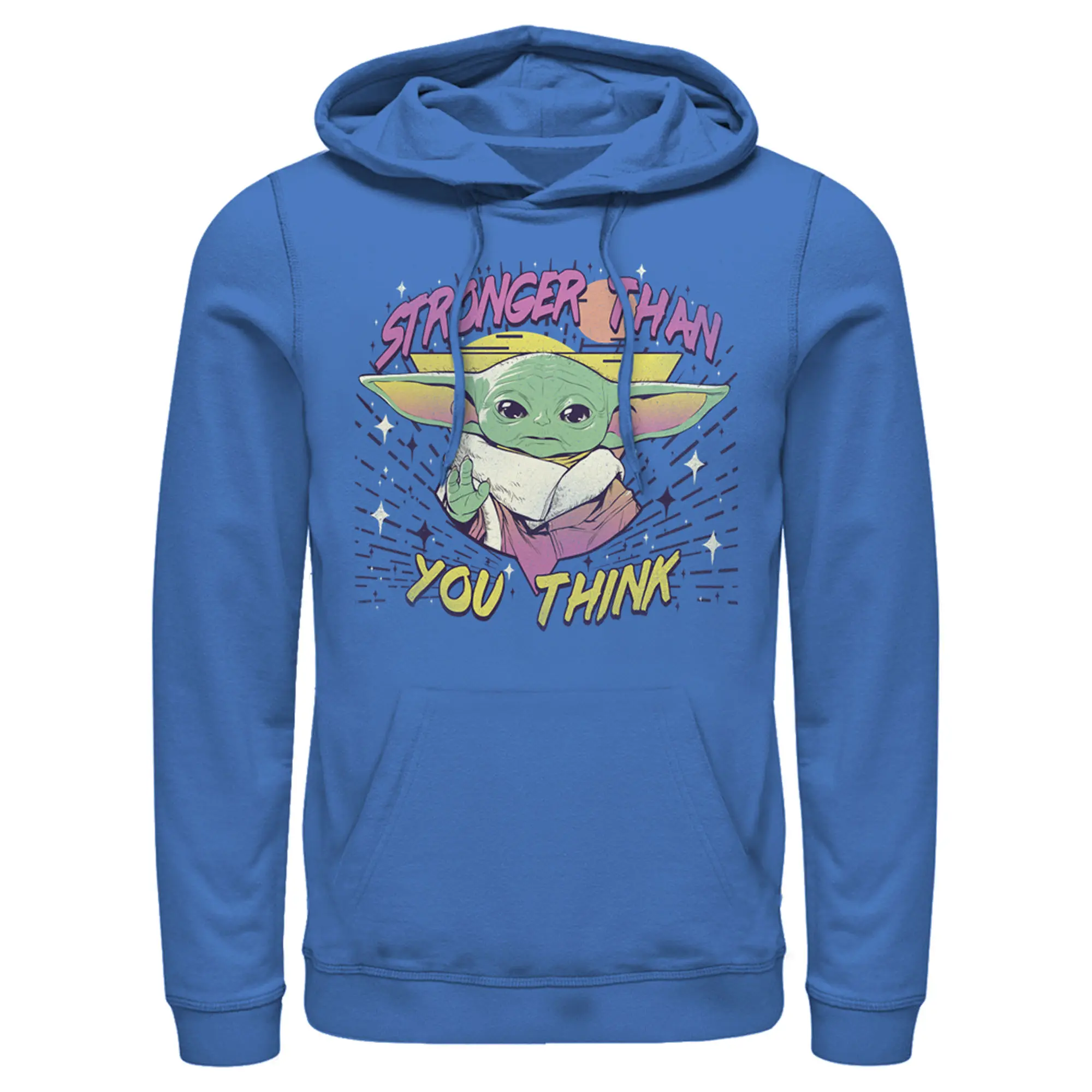 Men's Star Wars The Mandalorian The Child Stronger Than You Think Pull Over Hoodie
