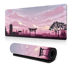Landscape Pattern Extra Large Gaming Mouse Pad, Desk Mat for Laptop, Computer & PC, Non-slip Keyboard & Mouse Pad for Home & Office