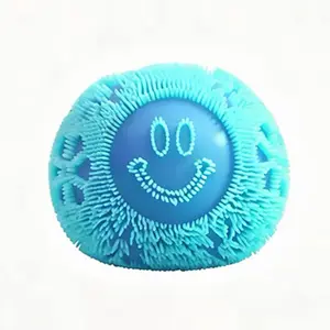 2026 Fuzz Ball Stress Ball Blind Soft Fluffy Squeeze Toy / Blue