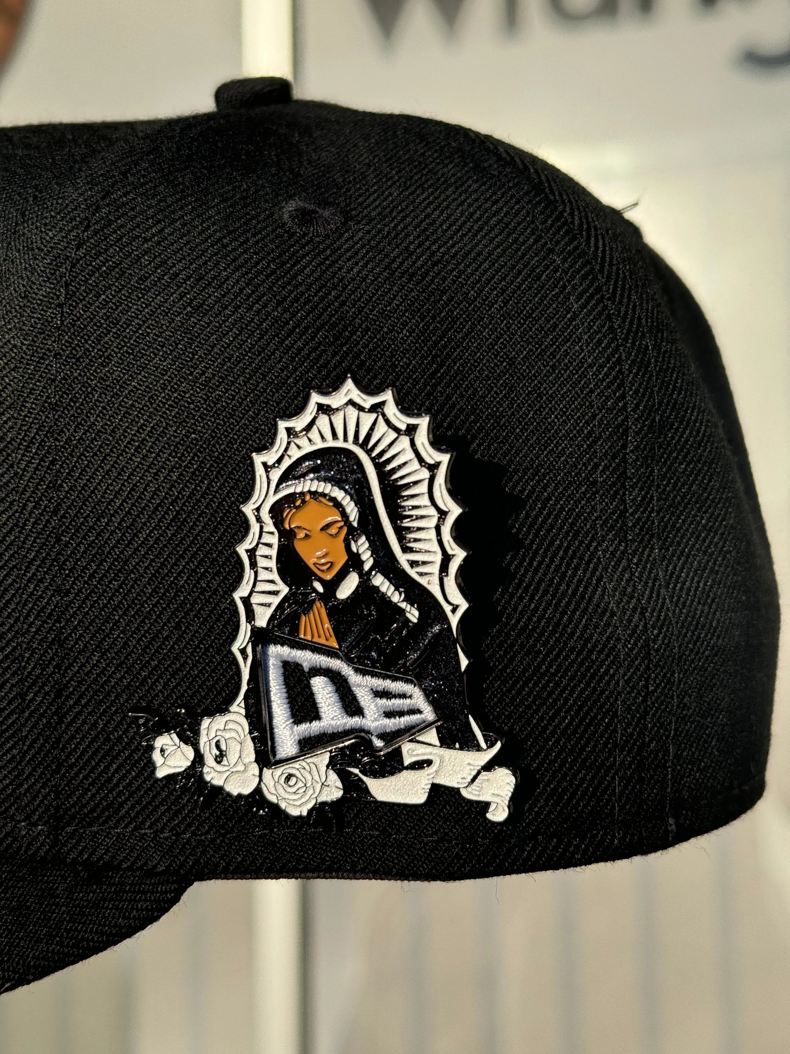 Virgen Guadalupe (Black) Cap Pin Virgen Guadalupe (Black) Cap Pin