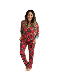 Red and green plaid Christmas Pajamas