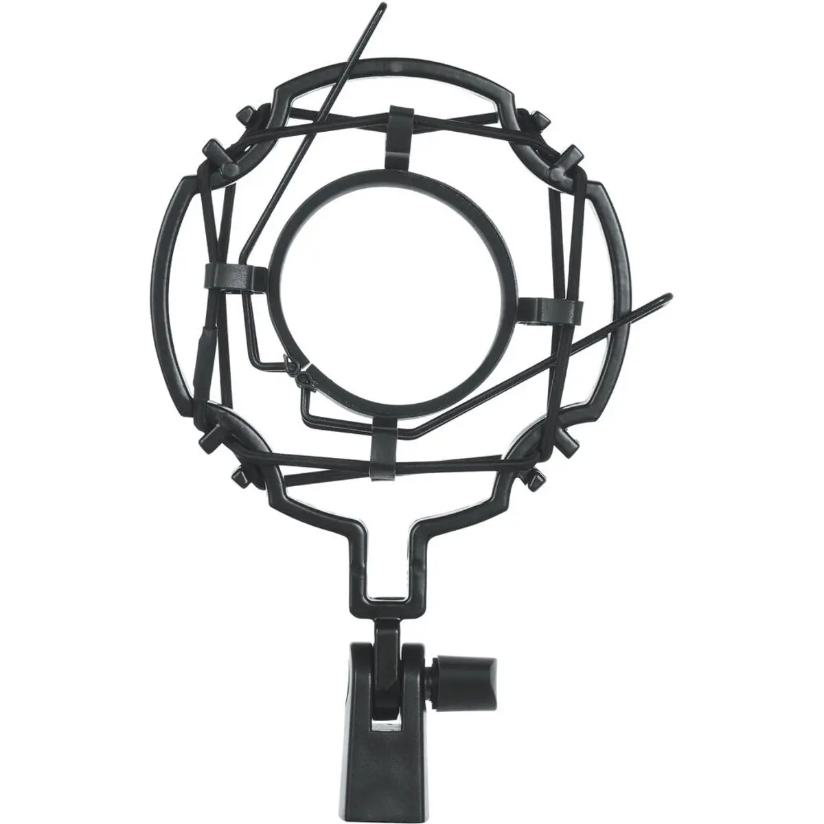 Gator Cases Universal Shockmount for 55-60mm Diameter Large-Diaphragm Condenser Microphones, EVA Foam, 5/8"-27 Standard Mic Threads, Improves Sound for Broadcasting, Protects From Scratches