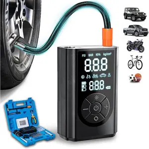 Tire Repair Kit with Tire Inflator Portable Air Compressor, 70pcs Heavy Duty Tire Plug Kit with 150PSI Cordless Air Pump, Universal Tire Repair Tools for Truck, Tractor, Motorcycle, Bicycle, Ball