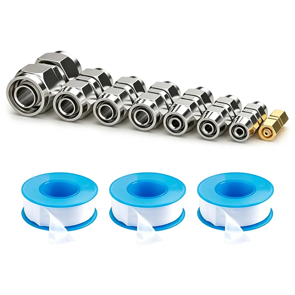 1 Set Heavy Duty Pneumatic Quick Connect Fittings Kit,4-16 mm Leak-Proof Stainless Steel Air Line Repair Couplers for Truck,RV & Workshop,Halloween Christmas Party Gifts,Tools & Hardware