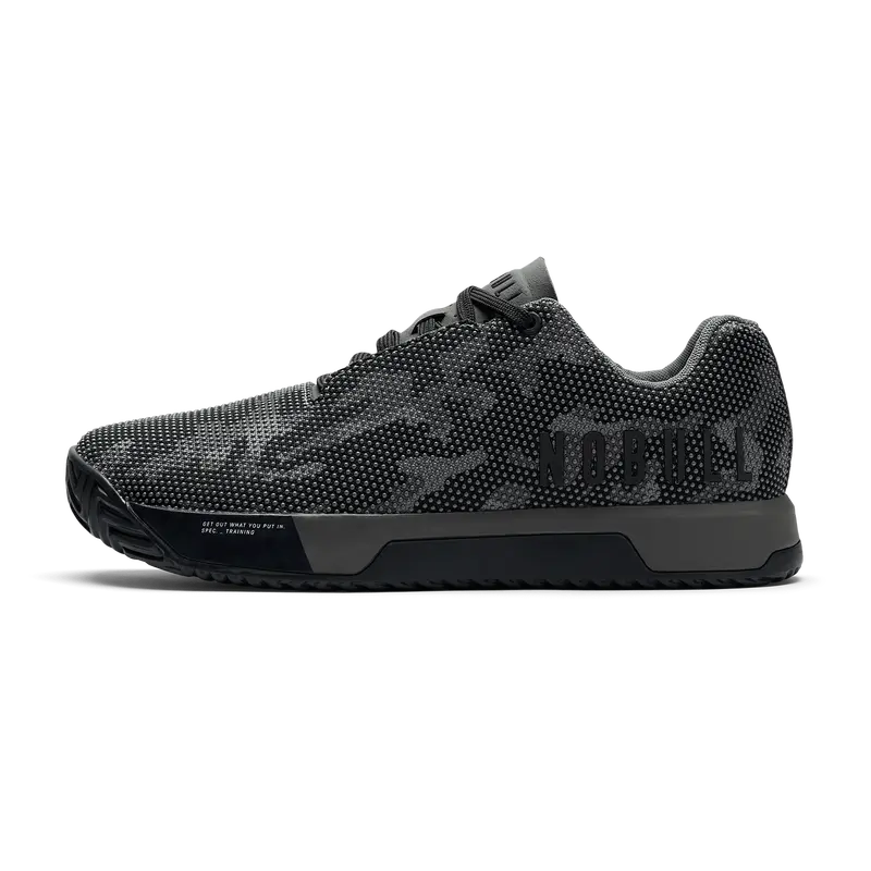 NOBULL Men's Outwork Edge Shoe in Gray Jungle Camo - OG Strength Training Shoe, Durable Gym Trainer, Lifting Sneaker