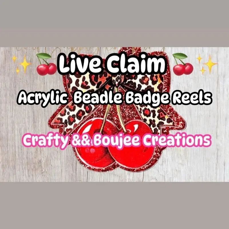 {Live Claim} Beaded Badge Reels (Belt Only)