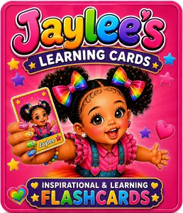 Jaylee’s Educational Learning Flashcards | Positive Message Card Set
