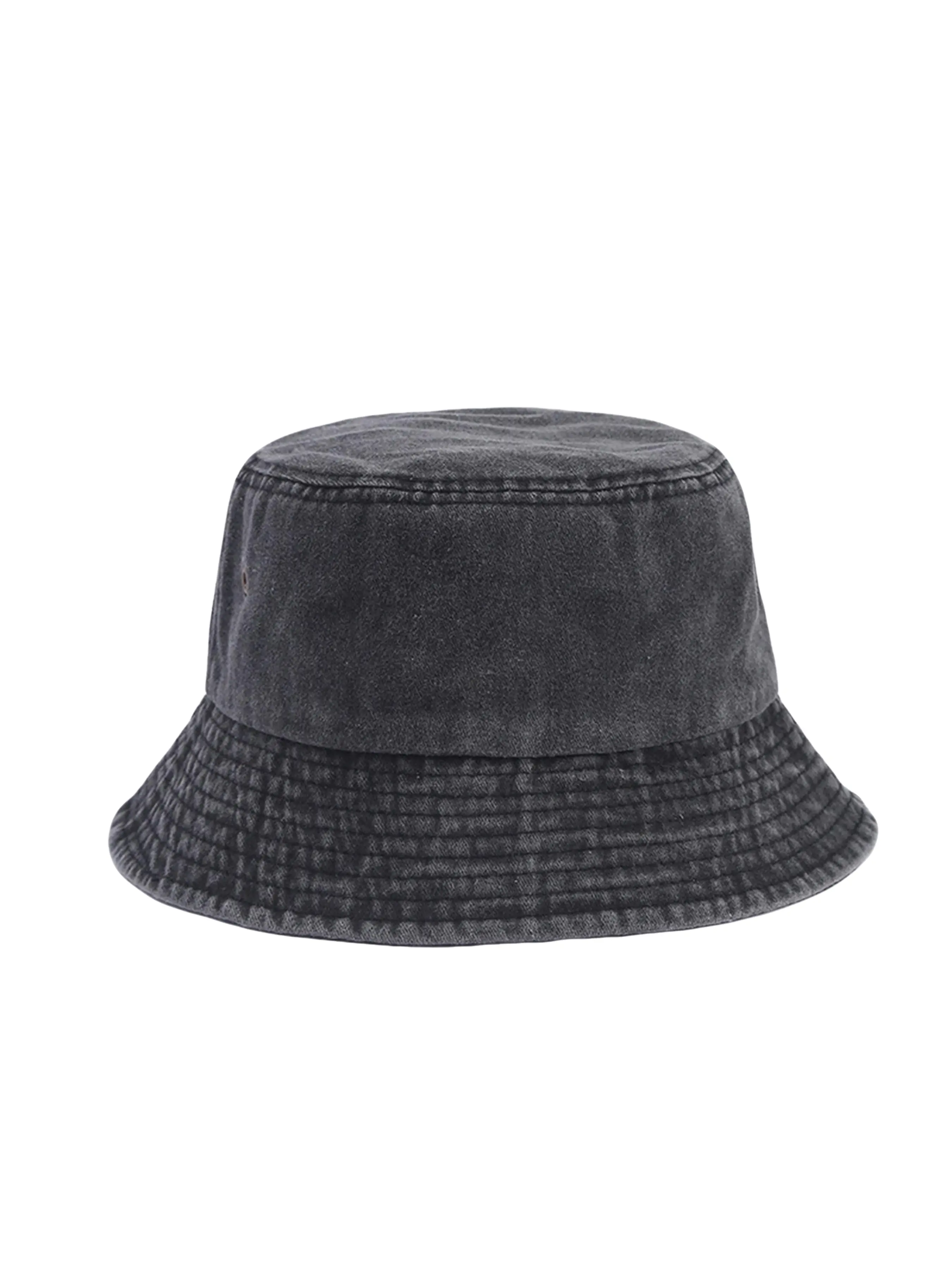 Minimalist Plain Pattern Washed Fisherman Cap, Foldable Denim Bucket Hat, Fishing Bucket Hat, Fashion Hiking Sun Protection, Casual Fitted Hat, Stylish Hat for All Seasons