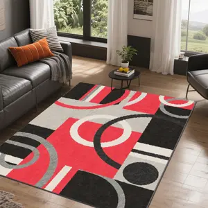Soft and comfortable printed carpet, home decorative carpet, large living room carpet, bedroom carpet, bedside rug, Geometric pattern rug, suitable for various scenarios such as shopping malls, cafes