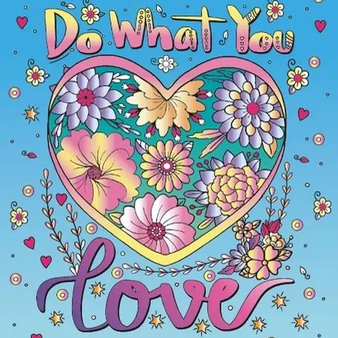 Adult Coloring Book - "Embrace Passions" Soft Cover, 128 Pages, 8.5x9.5 in, Hand-Drawn Art of Patterns, Landscapes & Shapes, Compatible with Colored Pencils, Markers or Gel Pens, for Adults' Relaxation, English Edition