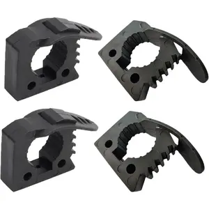Quick Release Rubber Clamp Mount Kit 1-1/5"~1-1/2" in Diameter, RV Van Trucks UTV Car Accessories Tool Organizer Parts, 2 Pcs