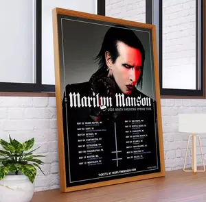 Marilyn Manson 2025 North American Spring Tour Poster