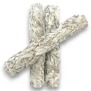 (Pack of 3)- 4 Inch Long Premium California White Sage Incense. Home & Office Cleansing Incense,Fragrance,Meditation,Smudging Rituals. 3 Sticks