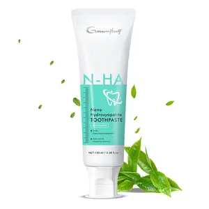 Guanjing Nano Hydroxyapatite Toothpaste 3.38 fl oz Fluoride Free with Aloe Vera & Green Tea Extract for Sensitive Teeth Adults
