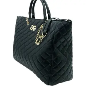 Women's Quilted Crossbody & Shoulder Bag with Gold Chain Strap and Stylish GG Logo