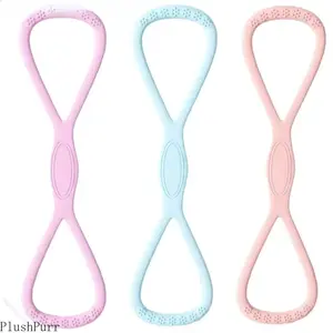 2026 Figure 8 Yoga Resistance Band 35 LB Soft Silicone Exercise Band Quick Rebound Fitness Resistance Band for Back, Shoulder, Legs, Workout Bands, Training Equipment
