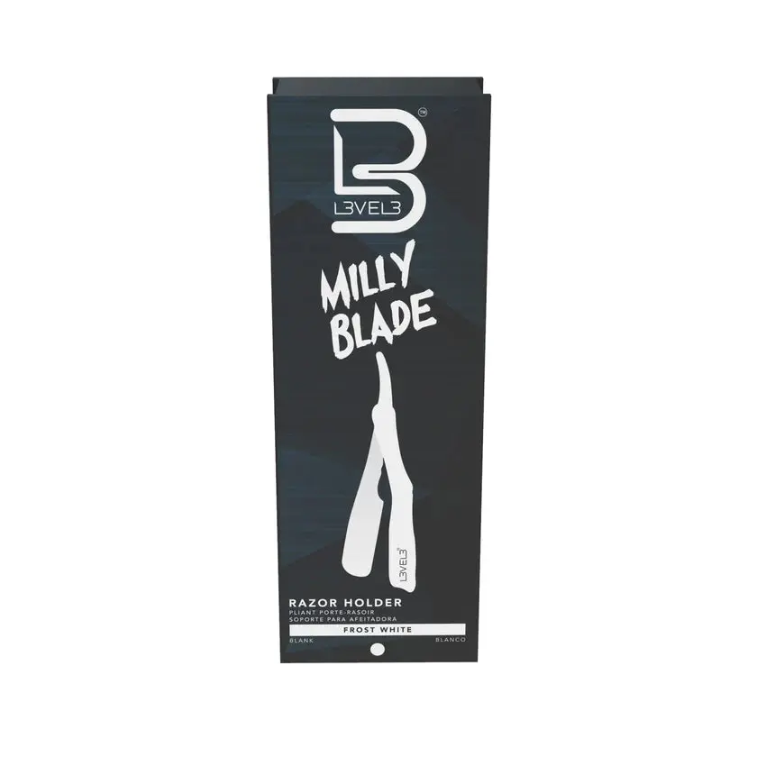 L3VEL3™ Milly Clutch Razor Holder - Frost White Stainless Stainless Steel Lightweight Durable