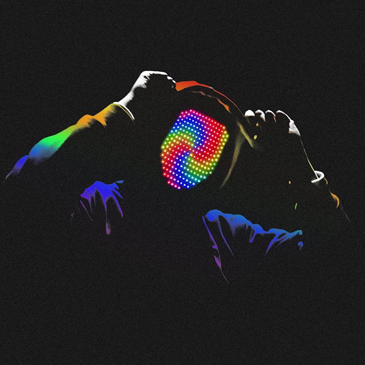 Halloween LED Mask with 50 Gesture Sensing Changeable Lighted Face, Unisex LED Transforming Masquerade for Costume Cosplay Party Plastic Rgb